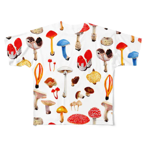 キノコ All-Over Print T-Shirt