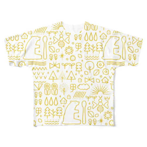 はちみつ フルグラフィックTシャツ