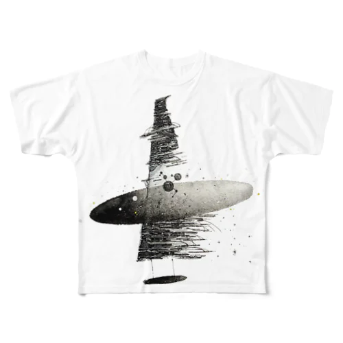 宙腹 All-Over Print T-Shirt