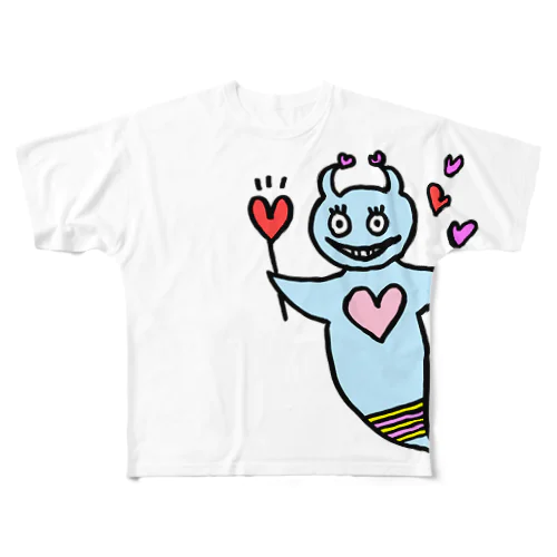 クリオネLOVE フルグラフィックTシャツ