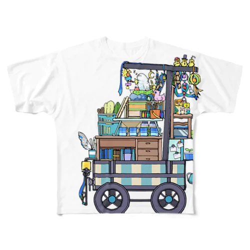 カラー荷車１ フルグラフィックTシャツ