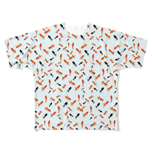 金魚 フルグラフィックTシャツ
