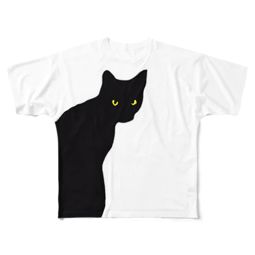 BIG BLACK CAT All-Over Print T-Shirt