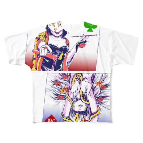 Ｓ嬢Ｍ嬢 フルグラフィックTシャツ