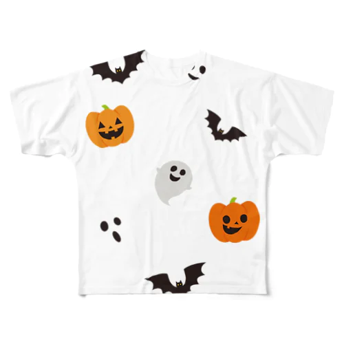 ハロウィンパーティ フルグラフィックTシャツ