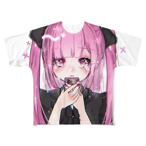 メンヘラちゃんTシャツ フルグラフィックTシャツ