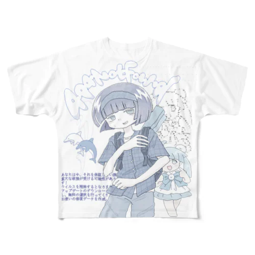 むかしのオタク フルグラフィックTシャツ