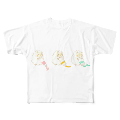 えのぐひつじ All-Over Print T-Shirt