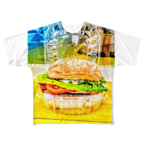 ハンバーガー🍔 All-Over Print T-Shirt