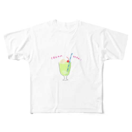 クリームソーダ All-Over Print T-Shirt