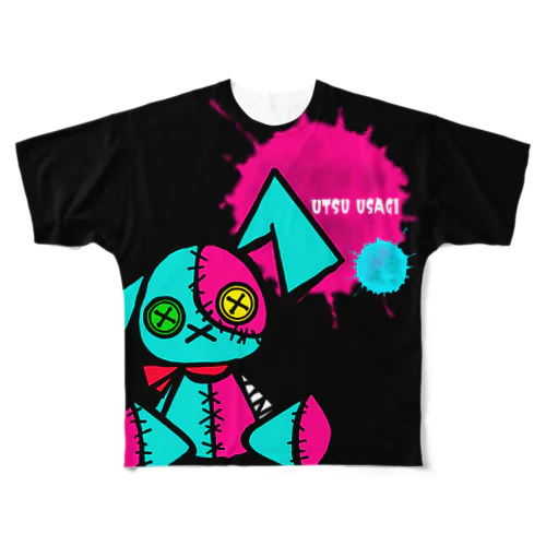 うつうさぎ　2 All-Over Print T-Shirt