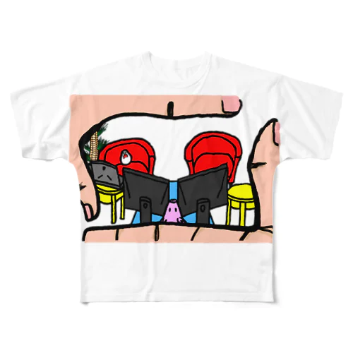 ふみいち 作『NGC』 All-Over Print T-Shirt