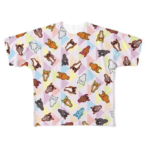 うまのかおいっぱい All-Over Print T-Shirt