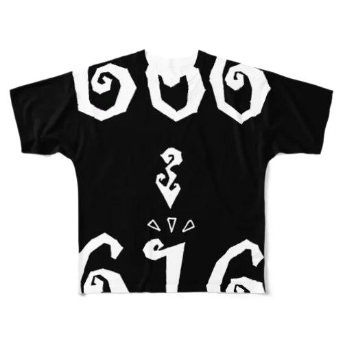 666→616　枠あり All-Over Print T-Shirt