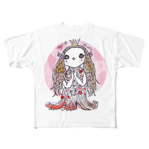 アマビエ All-Over Print T-Shirt