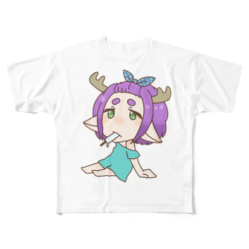 まろまゆ族 フルグラフィックTシャツ