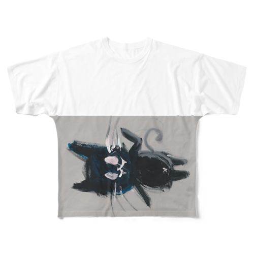 くろねこ All-Over Print T-Shirt