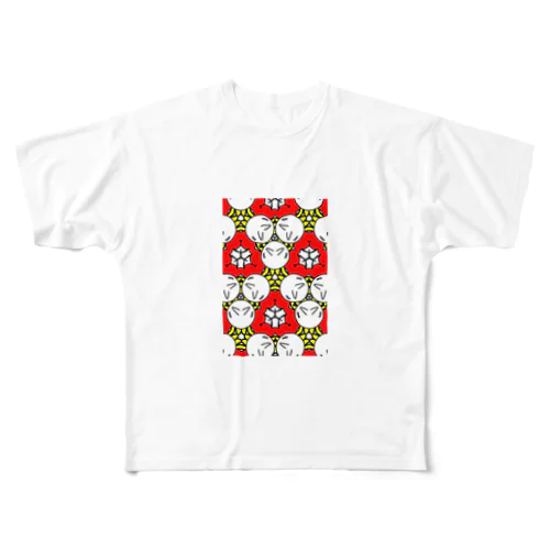 キモカワ模様 All-Over Print T-Shirt