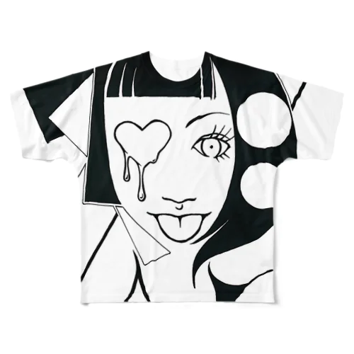 AA-♡ All-Over Print T-Shirt