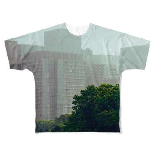 雨が降る。虹は立つか？ All-Over Print T-Shirt