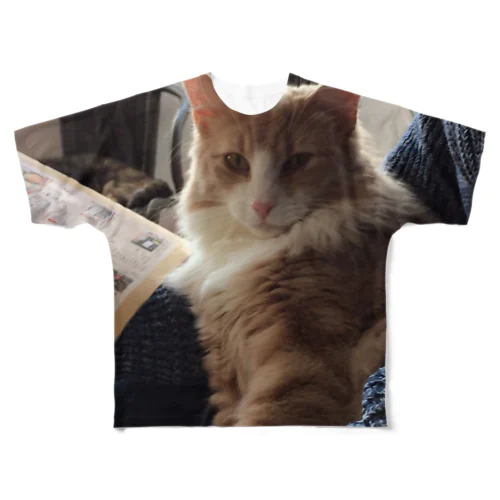 茶猫 All-Over Print T-Shirt