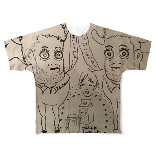 ナカジマバイソン All-Over Print T-Shirt