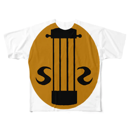 violin BR フルグラフィックTシャツ