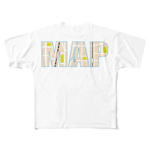 MAP フルグラフィックTシャツ