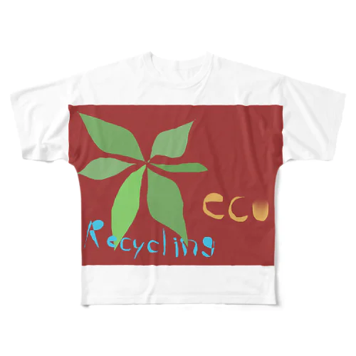 Recycling フルグラフィックTシャツ