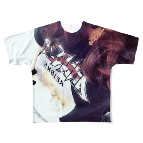 チョーカー女子 All-Over Print T-Shirt