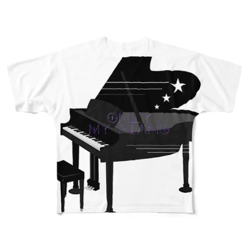 Piano フルグラフィックTシャツ