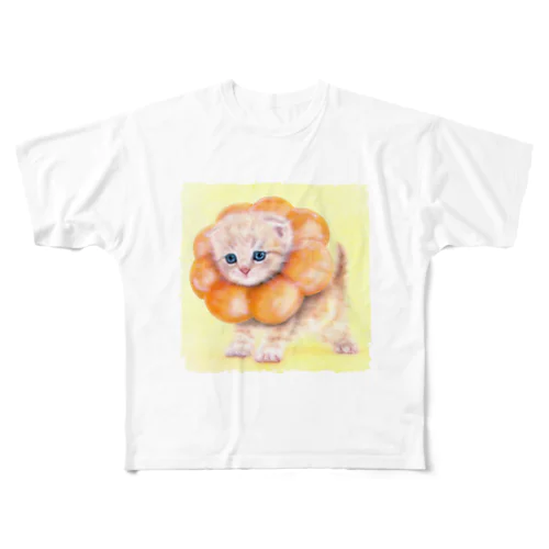 萌獣 猫 ポンデニャイオン フルグラフィックTシャツ