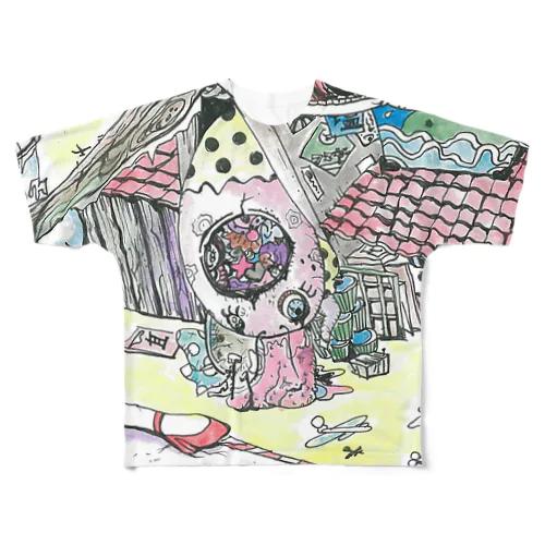 脳天 All-Over Print T-Shirt