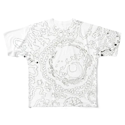 寄生ウイルス(裏) All-Over Print T-Shirt