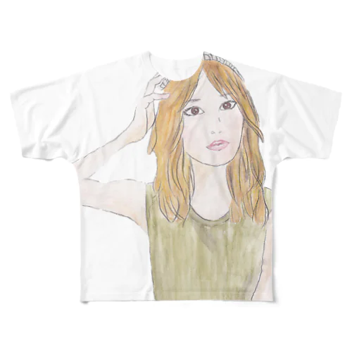 綺麗なお姉さん　No.1-2 All-Over Print T-Shirt