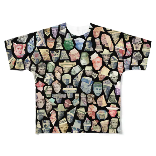 money origami フルグラフィックTシャツ