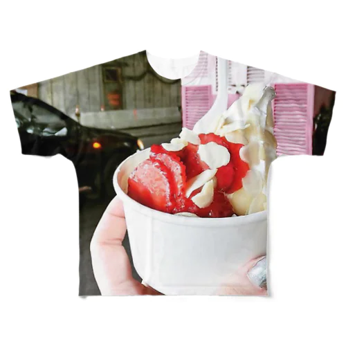 屋台アイスクリーム フルグラフィックTシャツ