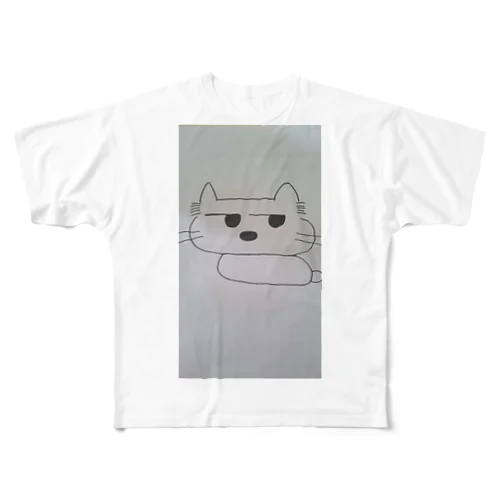 シラケねこ フルグラフィックTシャツ