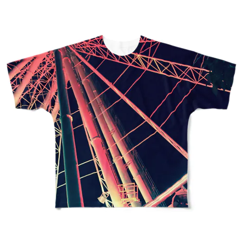 A　Red　Dream All-Over Print T-Shirt