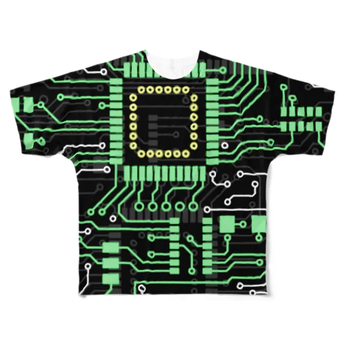 CircuitBoard フルグラフィックTシャツ