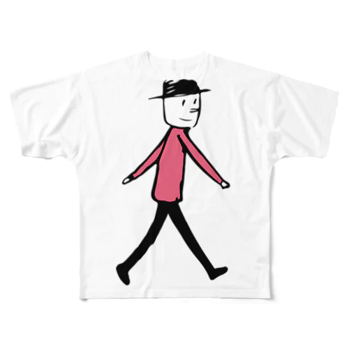 MR. PORK PIE HAT フルグラフィックTシャツ