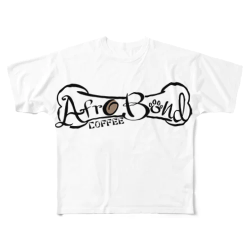 AfroBondCoffee   ウラ フルグラフィックTシャツ