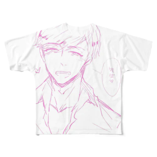 先生♡ All-Over Print T-Shirt