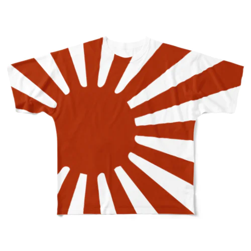 MFD 赤い太陽 フルグラフィックTシャツ