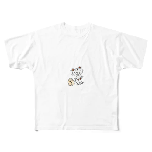 毒舌クマのくんまちゃん フルグラフィックTシャツ