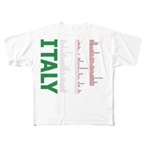 ITALY All-Over Print T-Shirt