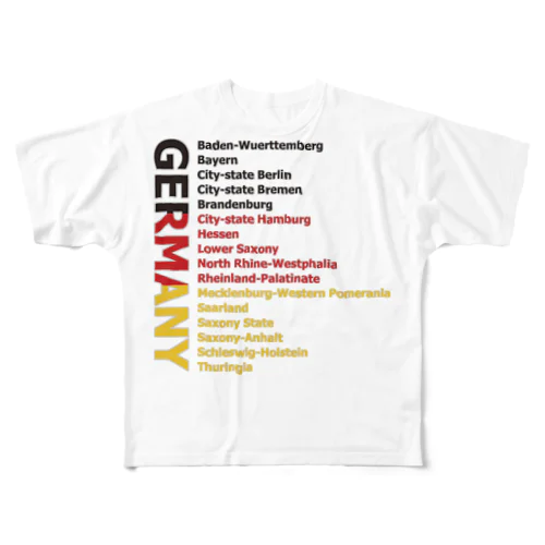 GERMANY フルグラフィックTシャツ