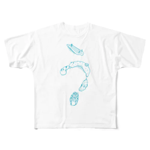 ウミウシのう（ブルー） All-Over Print T-Shirt