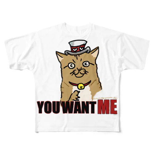 you want me フルグラフィックTシャツ