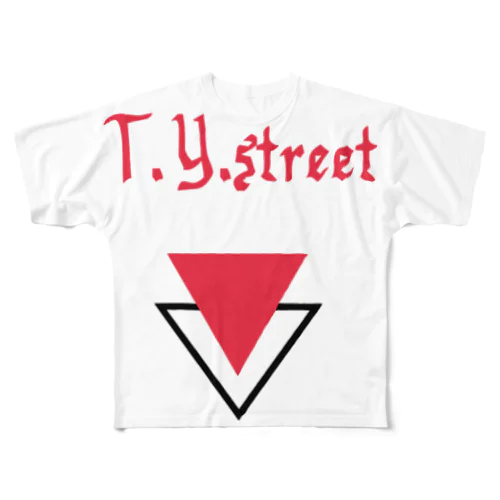 T.Y.street All-Over Print T-Shirt